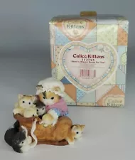 Enesco Calico Kittens THERE’S ALWAYS ROOM FOR YOU 112743 Shoe Cat Figure