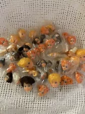 40 Vintage Craft Doll Heads Mixed Lot All New Old Stock 1" & 1.5"