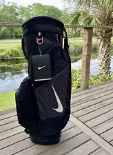 NIKE SPORT III Cart Golf Bag NEW with Logo-Black & Pink