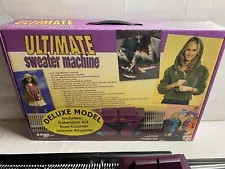 Ultimate Sweater Knitting Machine Deluxe Model Bond America In Original Box