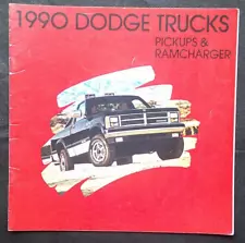 1990 DODGE Pickups & Ramchargers Auto Dealer Sales Brochure original