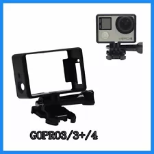 Black Standard Frame Border Housing Case Mount For GoPro Hero 3 Hero 3+ Hero 4