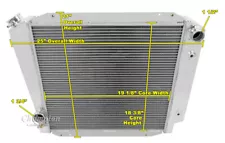 WR Champion 2 Row Radiator,16" Fan,Shroud-1966-1977 Ford Bronco Ford V8 Conv