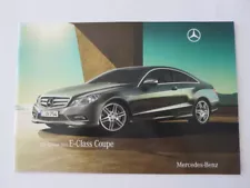 2010 Mercedes E Class Coupe Sales Brochure Catalog E350 E550