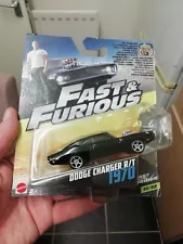 Fast Furious DODGE CHARGER 1970 black mattel 1:55 *