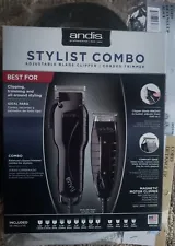 Andis Stylist Combo Envy Clipper+T-Outliner Trimmer Haircut Kit w/Blade Brush