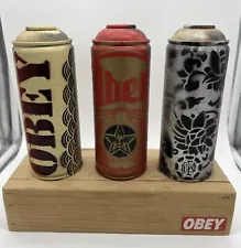 OBEY Spray Paint Cans Display Rare Shepard Fairey Street Art