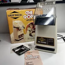 New ListingWest Bend The Poppery 5459 Hot Air Popcorn Popper Vintage Kitchen Item 1500W