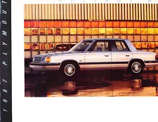 1987 Plymouth Reliant K 14-page Original Car Sales Brochure Catalog