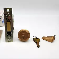 Yale Mortise Lock Set No 313 ST Satin Bronze 2-3/4 BS 1-3/8 to 1-3/4 Doors