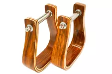 2-Inch Authentic Western Premium Rosewood Stirrups -High Quality and Stylish