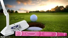 NEW CLASSIC LADIES 33" BLADE WHITE MADE GHOST PUTTER GOLF CLUB TAYLOR FIT PINK