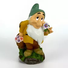 Disney Snow White “BASHFUL" Garden Statue Dwarf Figure 7” Resin