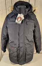 Canada Weather Gear Super Triple Goose Parka Black Coat Mens Medium