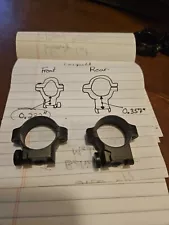 Leupold Ruger M77 Pattern Scope Rings 1 INCH Matte