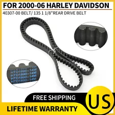 ✅Rear Drive Belt 40307-00 for 2000-2006 Harley-davidson Fatboy Flstf 135T 1-1/8"