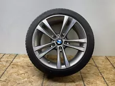 2014-2020 BMW F30 F32 F33 F36 Double Spoke Wheel Rim 18x8 Style 397 Silver OEM