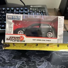 JADA TOYS JDM TUNERS 1997 HONDA CIVIC EK TYPE R BLACK 1:32 NIB