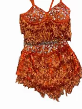 Xl New Like Taylor Swift Outfits Fringe/Sequins&jewels, Dance Costume Adult