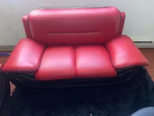 Best Red an Black Loveseat Sofa