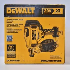 20V DEWALT DCN45RNB XR Li-Ion Battery-OP Cordless Roofing Coil Nail Gun Nailer