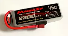 RoaringTop LiPo Battery Pack 45C 2200mAh 3S 11.1V with Deans Plug