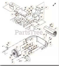 Engine Deck 1 Parts From Exmark LZ25KC603 ZTR Mower