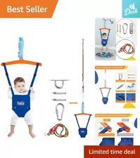 Secure Baby Jumper: Adjustable Chain, Portable Indoor/Outdoor Play - 6-24 Months