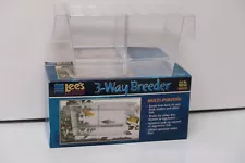 Lee's Aquarium 3-Way Breeder For Live Bearer Egg hatching Injured Fish Pets