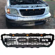 Grill For FORD F150 1999-2003 Front Grille Raptor Style Honeycomb w/ Light Black