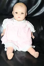 Vintage 19 1/2" Baby Doll Creepy Eyes with Dress Halloween Prop