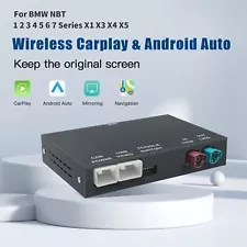 Wireless CarPlay Android Auto for BMW E60 E84 E70 F26 F25 F10 F11 F20 F21 NBT