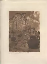 1925 Original Photogravure | Cave Dwelling Jemez | Edward Curtis | 5 1/2 x 7 1/2