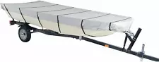 iCOVER Trailerable Jon Boat Cover,Water Proof Heavy Duty ,Grey/Blue/Black