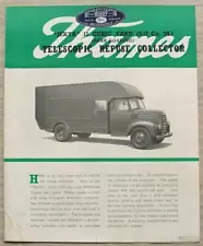 FORD THAMES 4 TON TELESCOPIC REFUSE COLLECTOR Sales Brochure Jul 1950 #Y4355/750