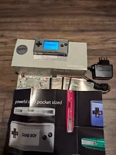 New Listing Gameboy Micro Silver Europe version - Complete in Box - With Poster,Extr Plate