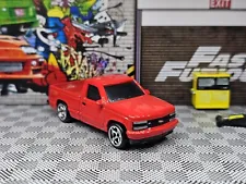 ð¥ Custom Maisto Fresh Metal '93 Chevy 454 SS Red Truck 1/64 OBS HTF Real Riders