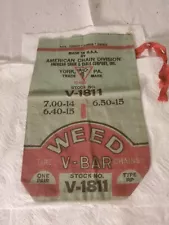 14" X 9" Cloth Sack Weed V-bar Tire Chains Stock V-1811 York Pennsylvania