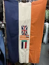 Vintage South African Flag 33” X 61” Original 1930’s?