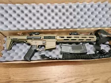 Ares Amoeba AM-013 Honey Badger Airsoft M4 gun (Tan) No Battery or Charger. 