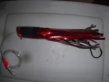 ALOHA SMASH BAIT LARGE red and silver - MARLIN TROLLING LURE