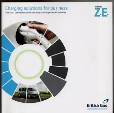 Renault Electric Vehicle Chargers For Business 2011-12 UK Market Sales Brochure