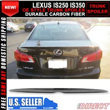 For 06-13 Lexus Is250 Is350 4Dr OE Style Carbon Fiber CF Trunk Spoiler