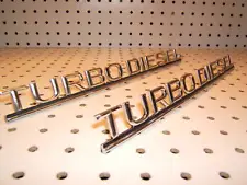 Mercedes W113,W116 300D SD TURBO DIESEL rear lid Metal Genuine MBZ OEM 1 Emblem