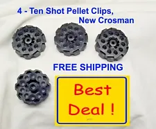 CROSMAN Pellet Clip, 10 Shot Clips, for use with Vigilante & 357 ... 4 pcs !!