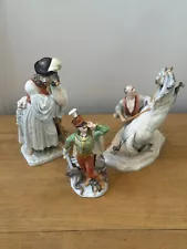 Lot Of 3 Herend Hungarian Hand-Painted Porcelain Figurines