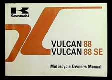 Kawasaki Motorcycle Owner's Manual OEM 1999 Vulcan 88 Vulcan 88 SE