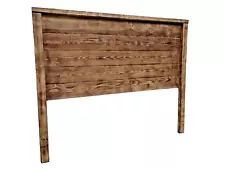 Full Size Torched Handcrafted Solid Wood Headboard Farmhouse Made In US HBFTR