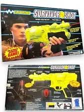 1991 Vintage Survivor Shot Electronic Laser Tag Hasbro In Box