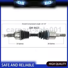 For GMC Canyon 2015-2019 Front Left CV Joint Axle Shaft TrakMotive 1PCS (For: 2016 GMC Canyon)